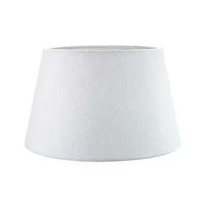 Classic 10 Inch White Linen Fabric Drum Table/Pendant Lamp Shade 60w Maximum