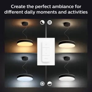 Philips Hue White Ambiance Enrave pendant black