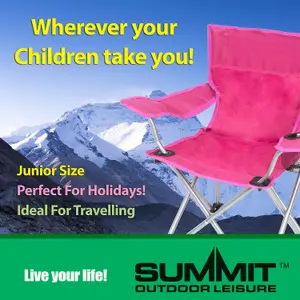 Pink Junior Folding Chair - Camping