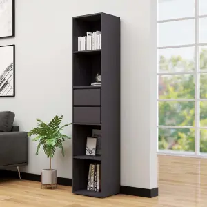 Berkfield Book Cabinet Grey 36x30x171 cm Engineered Wood