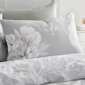 GC GAVENO CAVAILIA Blossom heaven duvet cover bedding set grey double 3PC with reversible flowers printed quilt bedding set.