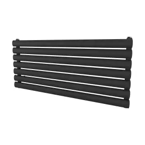 Agadon Neo Horizontal Designer Radiator 410 x 1000 mm Textured Anthracite - 1543 BTU - 10 Years Guarantee