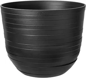 elho Onyx Black Fuente Rings Round Planter 38cm (Dia)