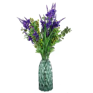 Pack of 6 x 80cm Purple Larkspur Artifical Stem