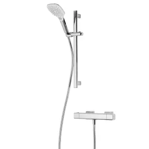 Triton Velino Gloss Chrome effect Wall-mounted Thermostatic Mixer Shower