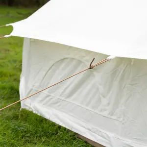 Kokoon Deluxe 6M Bell Tent 100% Cotton Canvas with Chimney fitting & Zipped PVC Groundsheet.