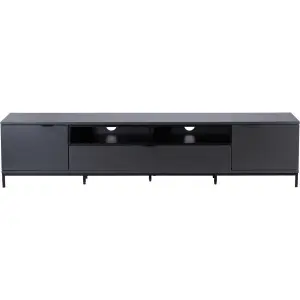 Alphason Chaplin 2000 TV Stand for TVs up to 90" - Charcoal