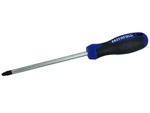 Faithfull  Soft Grip Screwdriver Pozidriv Tip PZ3 x 150mm FAISDPZ3