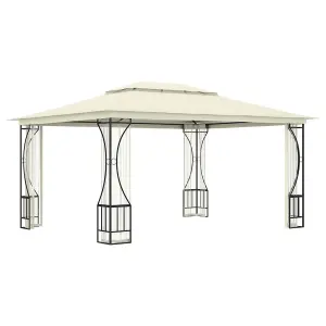 Berkfield Gazebo with Nets 300x400x265 cm Cream