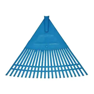 Garden Rake, 20-Tin Durable Plastic Rake for Gardening, 45 cm / 17.71" Wide, Lightweight, Ideal Lawn Rake for Gardeners