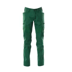 Mascot Accelerate Thigh Pocket Trousers with Stretch Zones - Green   (30.5) (Leg Length - Regular)