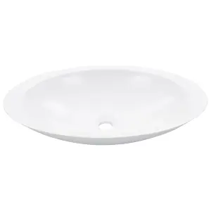 Berkfield Wash Basin 59.3x35.1x10.7 cm Mineral Cast/Marble Cast White