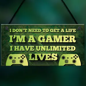 Gaming Bedroom Accessories Hanging Sign For Boys Bedroom Son Dad Gift For Gamer