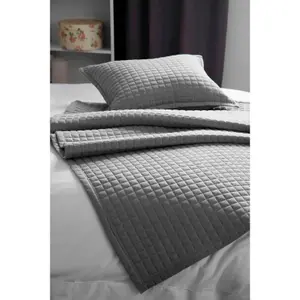 Belledorm Crompton Filled Cushion Grey (One Size)