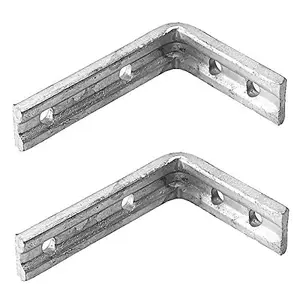 Charles Watson Galvanised Heavy Duty Shelf Brackets L Brackets 3 x 2" Pack of 2