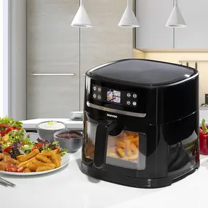 Daewoo Actuate AI Smart Air Fryer 8 Litre One Touch Cook LCD Display for 12 Presets & in-Camera Food ID