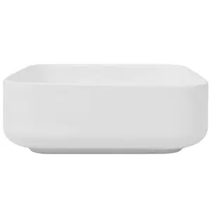 Belfry Bathroom Retta 390mm L x 390mm W White Ceramic Square Sink