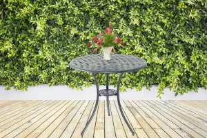 Centurion Supports OSHOWA Grey Garden and Patio Cast Aluminium Bistro Table