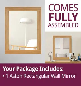 Hallowood Furniture Aston Rectangular Wall Mirror