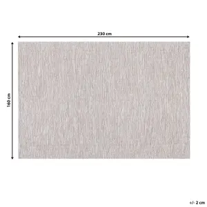 Area Rug 160 x 230 cm Beige DERINCE