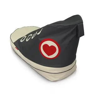 Stylish Sneaker Bean Bag Chair - Dark Grey