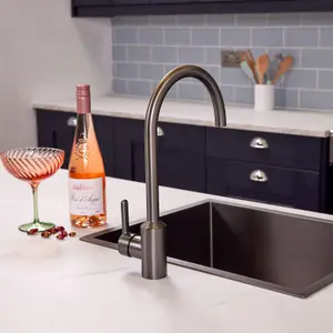 Flode Bryne Kitchen Mixier Tap Brushed Steel Finish