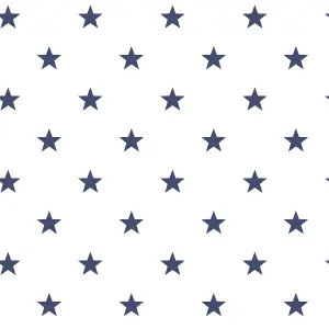 Galerie Deauville 2 Navy Blue White Deauville Star Smooth Wallpaper