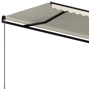 Berkfield Manual Retractable Awning 400x350 cm Cream