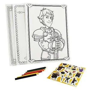 Justin And The Knights Of Valour A4 Colouring Set Multicoloured (One Size)