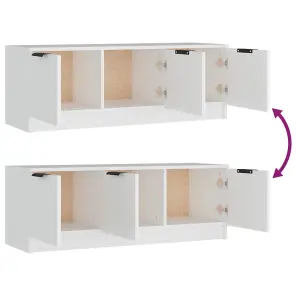 vidaXL TV Cabinet White 102x35x36.5 cm Engineered Wood