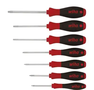 Wiha Torx Screwdriver Set 7pcs T8 T9 T10 T15 T20 T25 T30 SoftFinish 01299