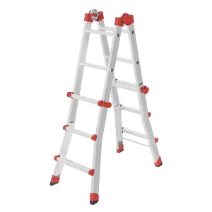 Hailo M80 Aluminium Multipurpose ladder 4x3 Rungs