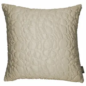 Bloxom Square Throw Cushion Ivory / 60 x 60cm