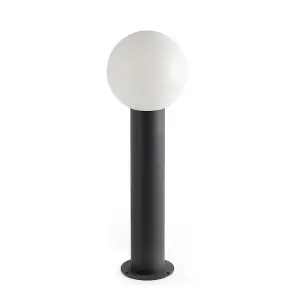 Luminosa Moon Bollards Outdoor Ground Light Grey, E27, IP44