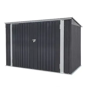 Large Double Door Metal Bin Shed