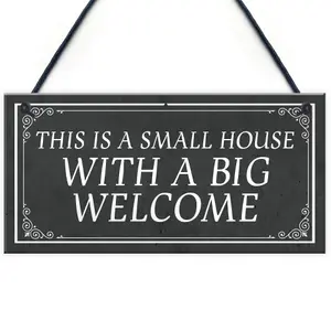 Shabby Chic Style WELCOME SIGN New Home Gift Home Decor Plaque Gift