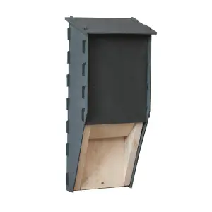 Eco Cavity Bat Box - Recycled LDPE Plastic/Wood - L14.5 x W22.5 x H51 cm - Black