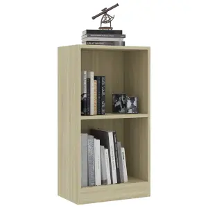 Berkfield Bookshelf Sonoma Oak 40x24x75 cm Engineered Wood