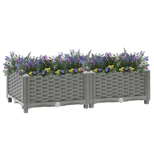 Berkfield Raised Bed 80x40x23 cm Polypropylene