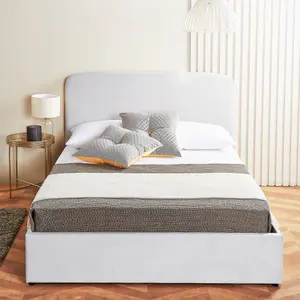 Velvet Ottoman Bed Frame Double Storage Bed Frame