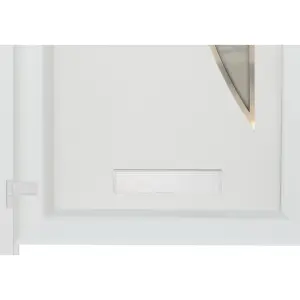 Fortia Hermoso Frosted Glazed Antracite RH External Front Door set, (H)2085mm (W)920mm