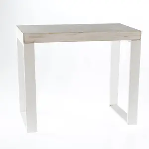 Armelle Wood Bench White / 46cm H x 92cm W x 24cm D