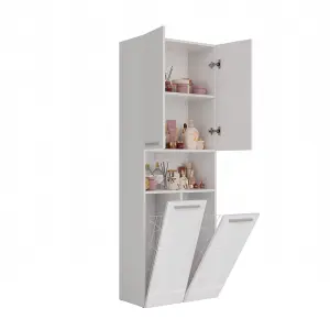 DK 2K Nel Bathroom Cabinet Gloss White