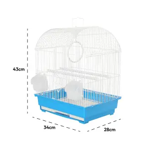 KCT Indoor Bird Cage Rosario Small Exotic Travel - Blue