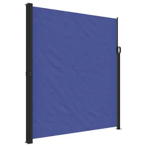 Berkfield Retractable Side Awning Blue 220x300 cm