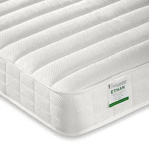 Lacy White Storage Mid Sleeper Bed And Spring Mattress