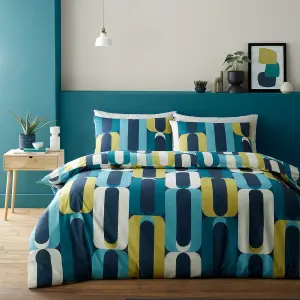 Orea Retro Inspired Easycare Duvet Cover Set