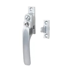 Carlisle Brass Satin Chrome Locking Casement Fastener with Night Vent (V1007LCKSC)