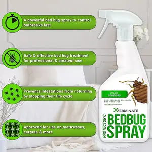 Xterminate Insect Bed Bug Killer Control Kill Treatment Kit 1 Small Room Spray