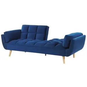 Sofa Bed ASBY Navy Blue Velvet